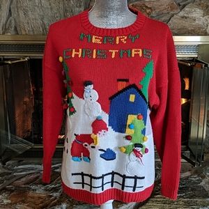 Vintage Christmas knit sweater